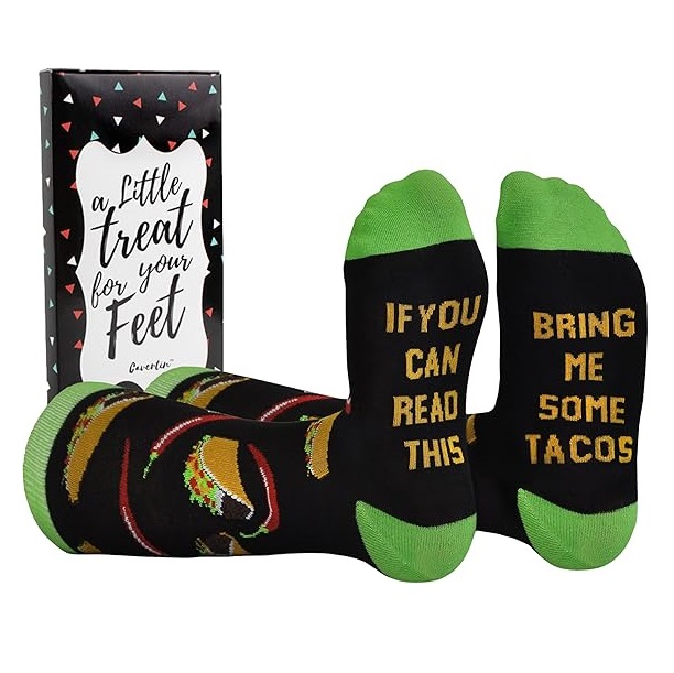 Cavertin Men's Funny Socks Hunting Fishing