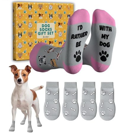 Cavertin Dog and Owner Matching Socks Set, Gifts for Dog