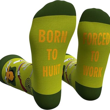Cavertin Men's Funny Socks Hunting Fishing Football Baseball Gaming