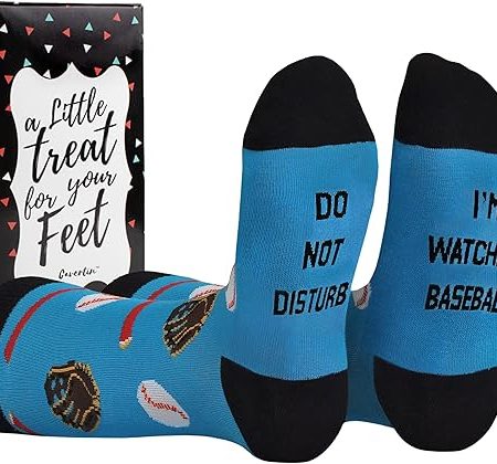 Cavertin Men's Funny Socks Hunting Fishing Football Baseball Gaming