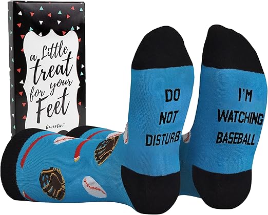 Cavertin Men's Funny Socks Hunting Fishing Football Baseball Gaming