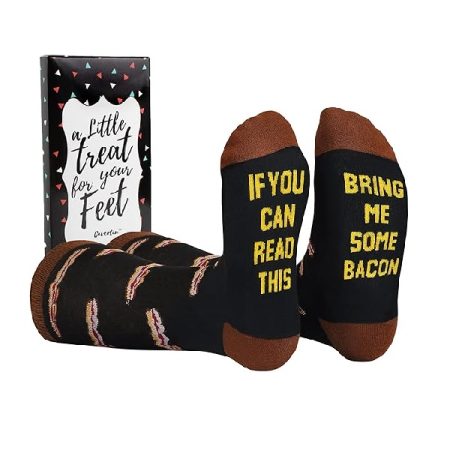 Cavertin Men's Funny Socks Hunting Fishing Football Baseball