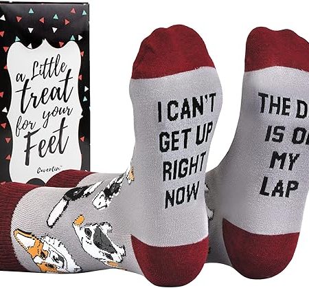 Cavertin Women's Novelty Socks with Gift Box Cat Lover