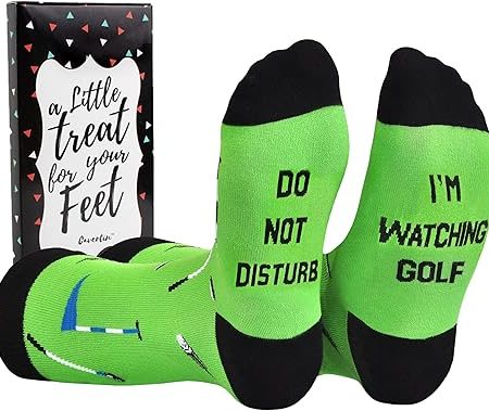 Cavertin Men's Funny Socks Hunting Fishing Football Baseball Gaming Golf Taco Pizza Bacon Christmas Gift for Men